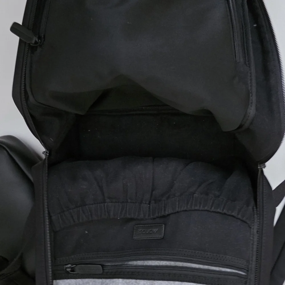 Monos Metro Backpack With Classic Kit And Metro Folio Kit In Black Nylon - Picture 14 of 16
